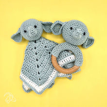 Load image into Gallery viewer, DIY Crochet Kit - Elephant Cuddle Cloth
