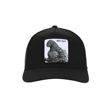Load image into Gallery viewer, Godzilla Monster In White Square Black Trucker Hat
