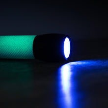 Load image into Gallery viewer, Bright UV LED Flashlight, with Glow-in-the-Dark Rubber Grip
