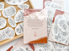 Load image into Gallery viewer, Stick &amp; Stitch Floral embroidery patterns for clothing
