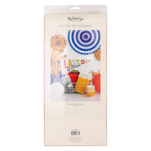 Load image into Gallery viewer, Last Day of School Primary Felt Pennant Banner
