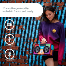 Load image into Gallery viewer, Retro 90's Wireless Boombox with FM Radio
