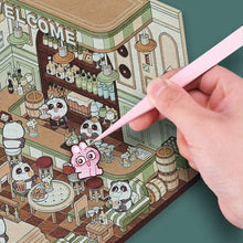 Load image into Gallery viewer, Studio Art Moodioma Kawaii Sticker Story Scene Kit: Capybara Hot Springs (140 Stickers)
