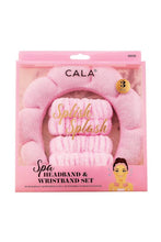 Load image into Gallery viewer, Pink Spa Headband &amp; Wristband Set
