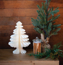 Load image into Gallery viewer, Golden Holiday Medium Paper Tree Decor
