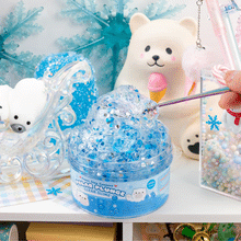 Load image into Gallery viewer, Polar Bear Plunge Clear Slime
