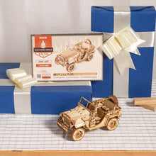 Load image into Gallery viewer, 3D Laser Cut Wooden Puzzle: Army SUV
