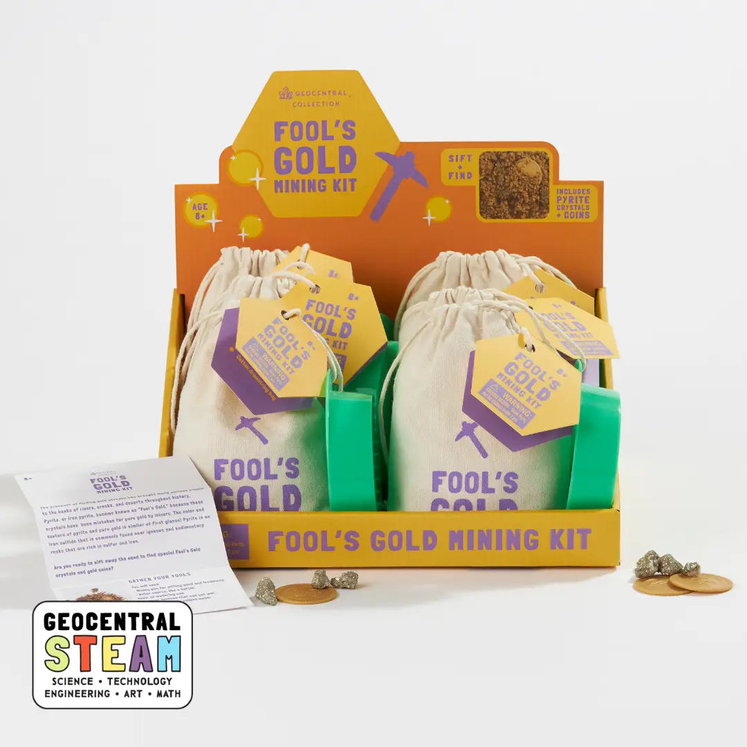 Fool's Gold Mining Kit - Sift Real Sand and Crystals! – AkCrazyCollector
