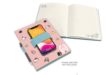 Load image into Gallery viewer, Hello Kitty &amp; Friends Pink Pinstripe Casey Notebook
