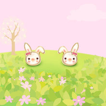 Load image into Gallery viewer, Bouncy Bunny | Cutie Stud Earrings for Girls
