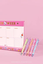 Load image into Gallery viewer, Hello Kitty College Letters Weekly Desk Pad

