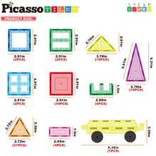 Load image into Gallery viewer, PicassoTiles 101pc Magnetic Tile Building Blocks
