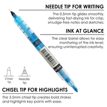 Load image into Gallery viewer, Dual-Tip Notetaking Pen Set Of 6: Vivid Splash
