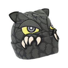 Load image into Gallery viewer, Godzilla Peekaboo Claws Gray Cuff Beanie
