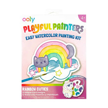 Load image into Gallery viewer, Playful Painters: Easy Watercolor Painting Kit - Rainbow Cuties
