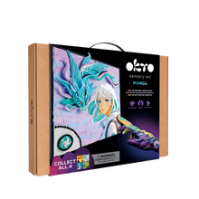 Load image into Gallery viewer, OKTO Manga Elements — Air — 3D Clay Canvas Kit (11.8×15.7 in) — Ages 10+
