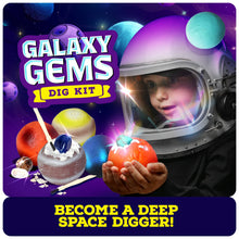 Load image into Gallery viewer, Galaxy Gem Dig Kit for Kids - Gemstones Digging Science Kit
