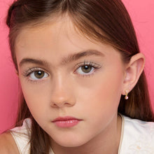 Load image into Gallery viewer, Little Luxe Drop Earrings | Heart with Pink Cubic Zirconia
