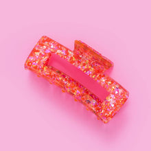Load image into Gallery viewer, Claw Clip - Red + Pink Confetti
