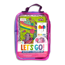 Load image into Gallery viewer, Let's Go!: Activity &amp; Coloring Kit - Unicorn Candy Town

