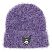 Load image into Gallery viewer, Kuromi Soft Fuzzy Cuff Beanie
