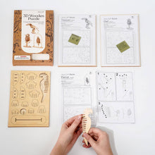 Load image into Gallery viewer, 3D Laser Cut Wooden Puzzle Bundle Pack: Bird Animals
