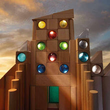 Load image into Gallery viewer, Kaleidoscopic Colored Prisms Building Blocks

