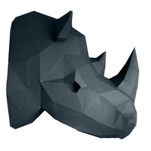 Load image into Gallery viewer, Rhino Head PaperCraft Origami Wall Art, 3D Paper Wall Art
