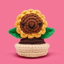 Load image into Gallery viewer, Ana the Sunflower Crochet Kit
