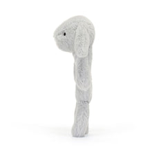 Load image into Gallery viewer, Bashful Silver (Grey) Bunny Ring Rattle

