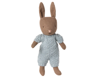 Rabbit, Micro - Brown - Blue knitted suit