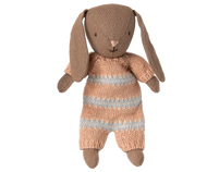Bunny, Micro - Brown - Dusty rose  knitted suit