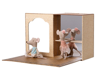 Ballet mice in dance studio