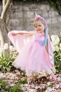Pink Sequins Cape | Size 5-6