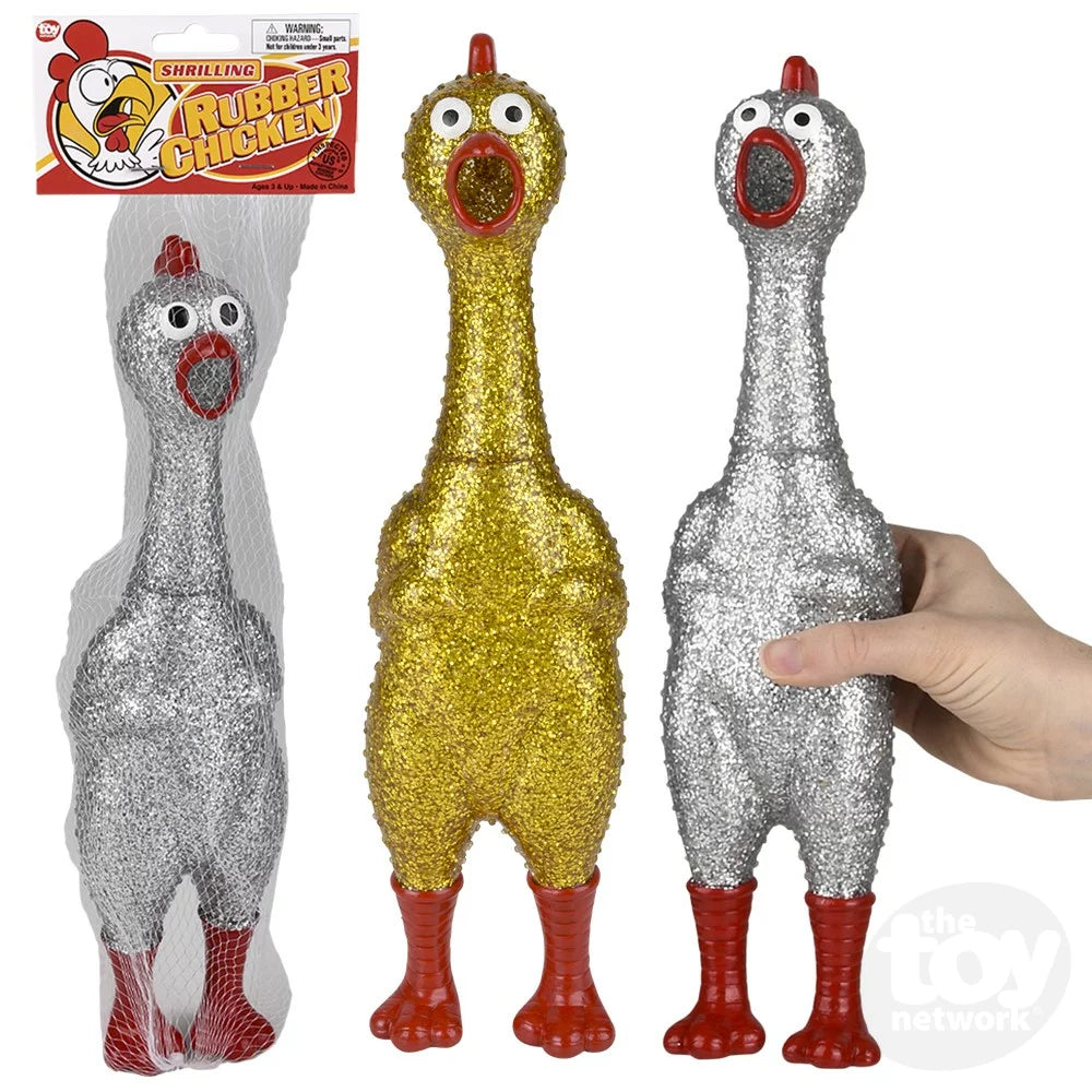 Sparkle Rubber Chicken