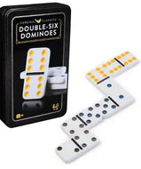 Double Six Dominoes Set in Storage Tin