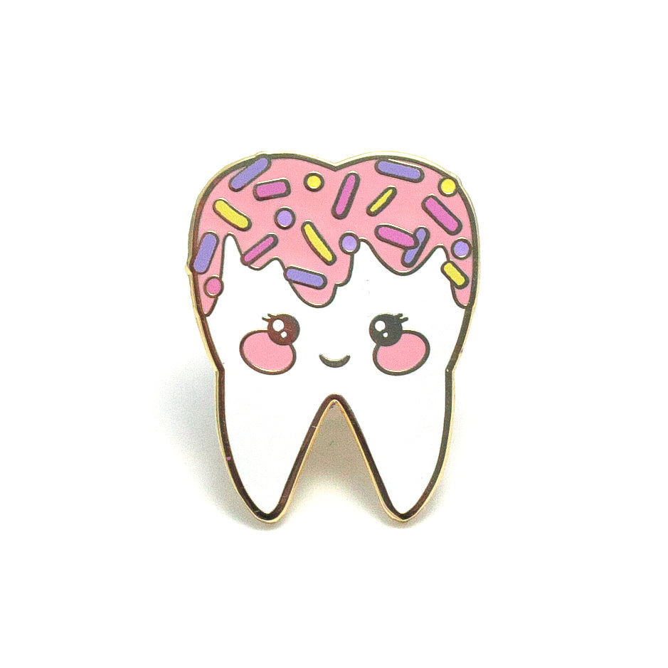 PINK SWEET TOOTH ENAMEL PIN