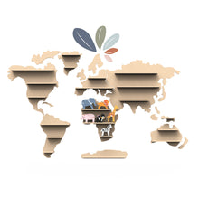 Load image into Gallery viewer, World Map Animal Shelf (incl. starter set w/6 animals)

