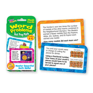 Word Problems Test Prep Math, Grades 4-6 Challenge Cards