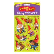 Instrumental Gnomes, Cinnamon scent Scratch 'n Sniff Stinky Stickers® – Mixed Shapes