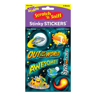 Space Out!, Alien Orange scent Scratch 'n Sniff Stinky Stickers® – Mixed Shapes