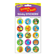 Awesome Animals, Tropical scent Scratch 'n Sniff Stinky Stickers® – Large Round