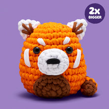 Load image into Gallery viewer, Soli the Red Panda Extra Squeezy Crochet Kit
