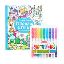 Load image into Gallery viewer, Princesses &amp; Fairies Stampables Coloring Pack
