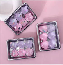Load image into Gallery viewer, Sparkly Pastel Squishy Jelly Keyring – Fidget Pop Out Series

