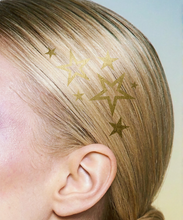 Load image into Gallery viewer, Golden Stars Hair Tattoo for Game day &amp; Halloween: 6
