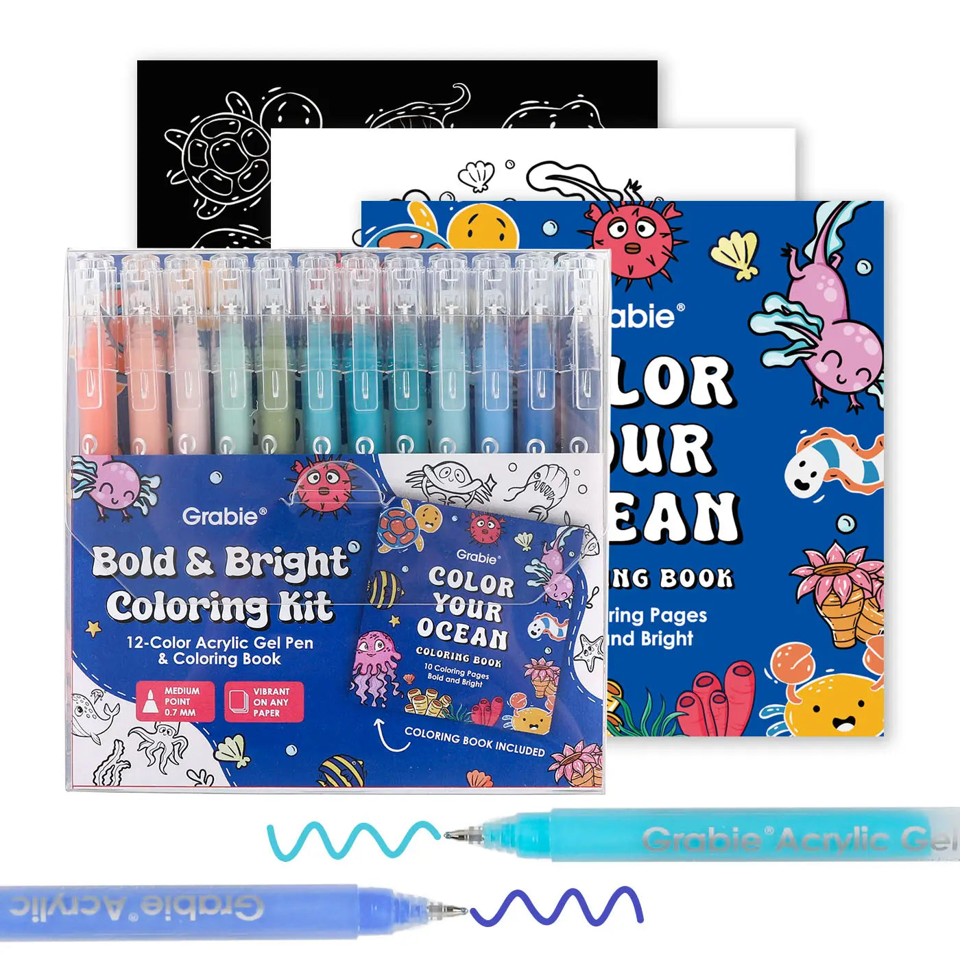 Bold & Bright Coloring Kit - Ocean Color – AkCrazyCollector
