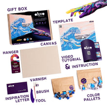 Load image into Gallery viewer, OKTO Sensory Art 3D Painting “The Great Wave of Kanagawa” 
