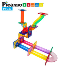 Load image into Gallery viewer, 50 Piece Magnetic Marble Run Track
