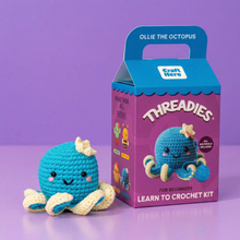 Load image into Gallery viewer, Craft Hero Threadies - Crochet Learning Kit - Ollie the Octopus
